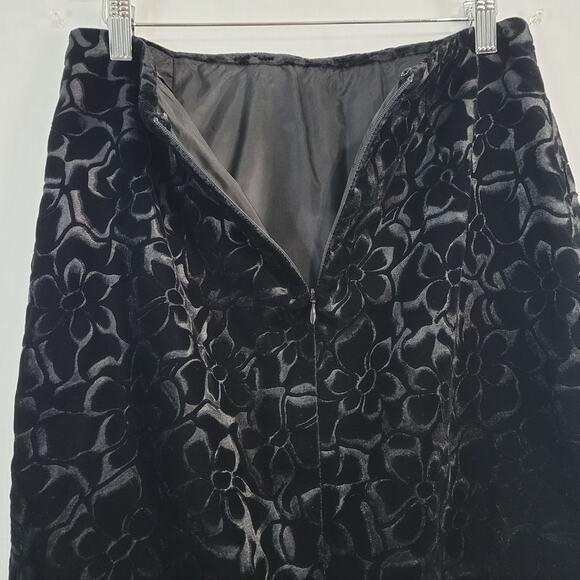 Noviello-Bloom floral velvet ruffle trim skirt set size 6 whimsigoth career USA - Picture 16 of 16